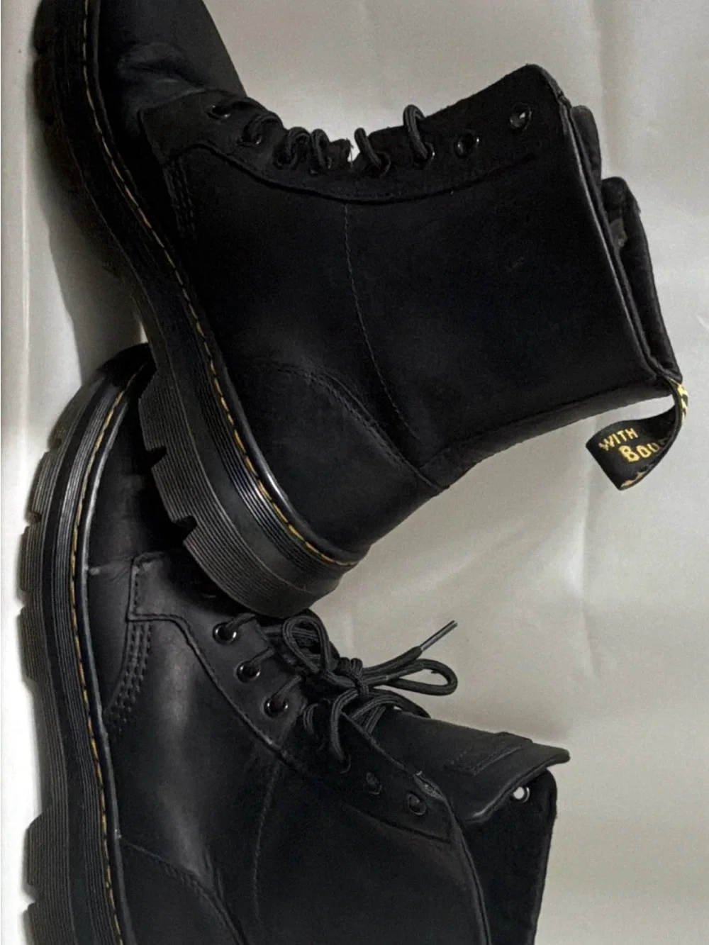 Dr. Martens Black Leather Lace-Up Ankle Boot